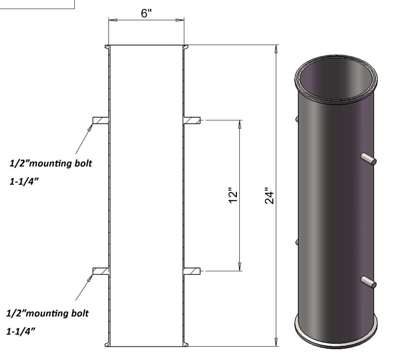 EXA SPOOL 6X24IN 1