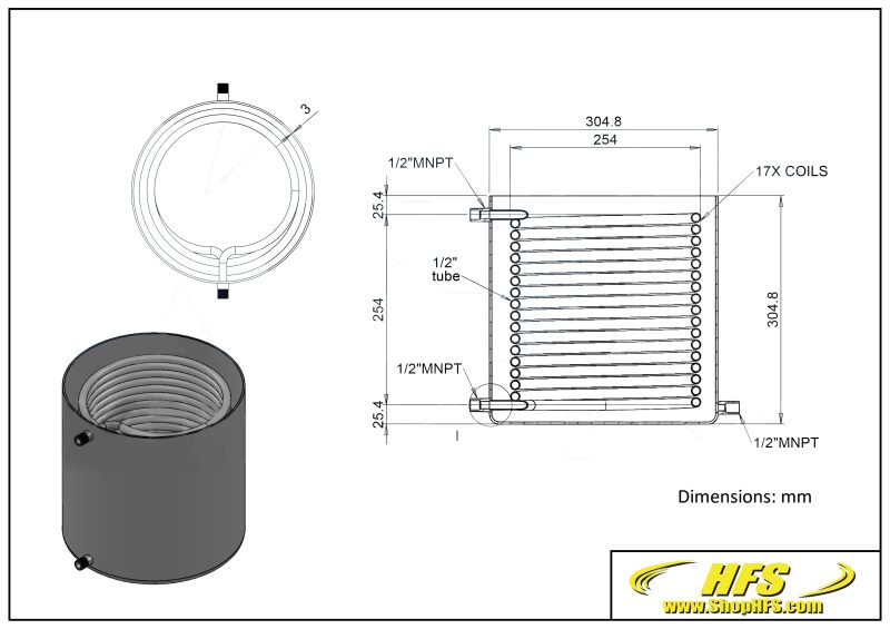 EXA TANK12X12 COIL0102